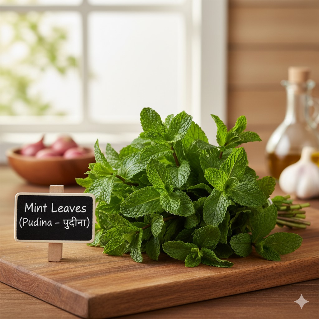 Mint Leaves (Pudina – पुदीना)